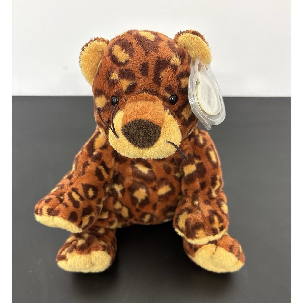Ty Pluffies Pokey Leopard‎ Print Plush Vintage 1999
